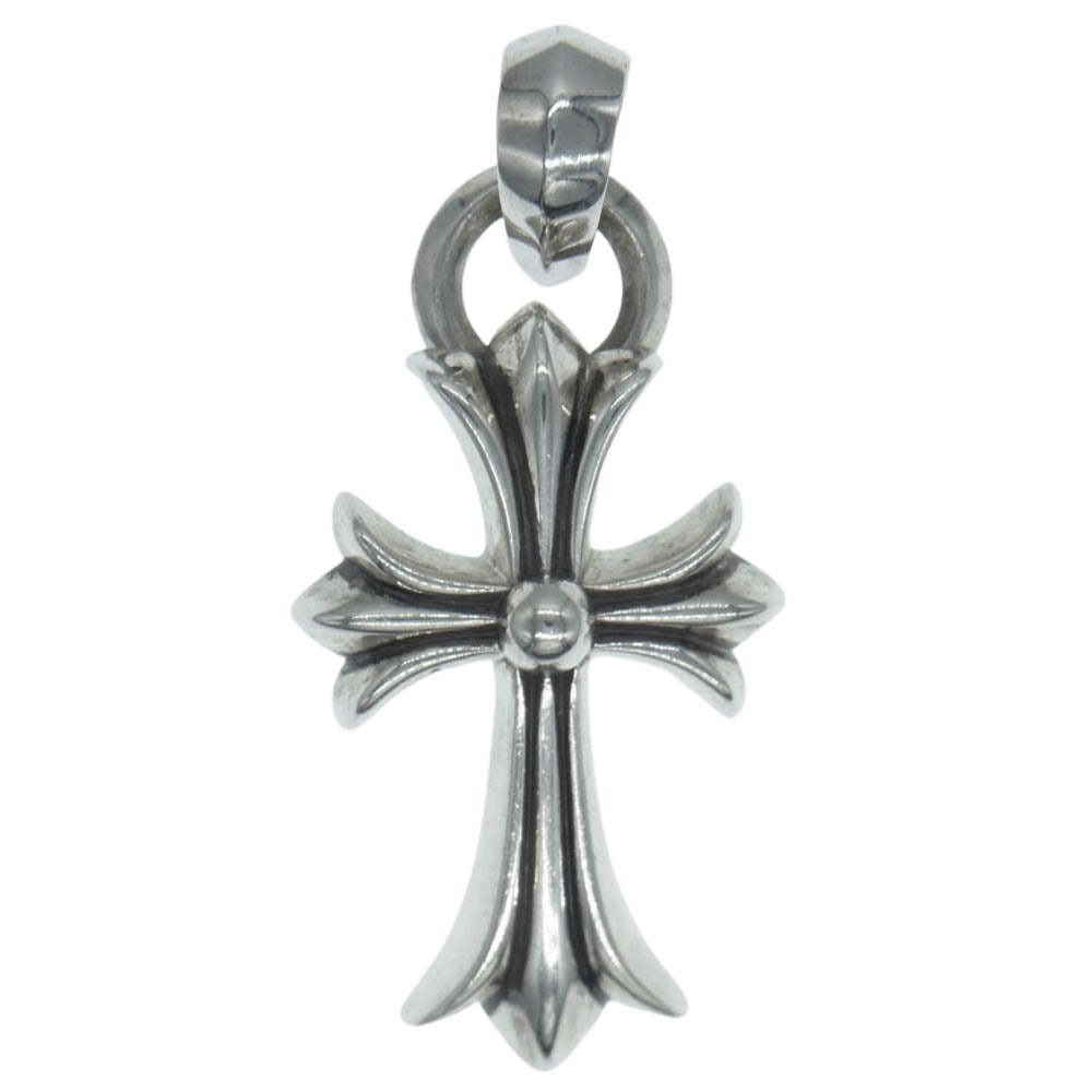 CHROME HEARTS クロムハーツ（原本無） CRS SML W/BALE スモール CHクロス ベイル付き ペンダントトップ シルバー系【中古】