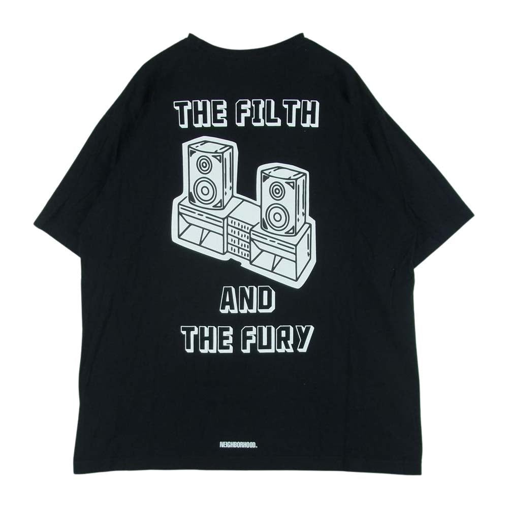 NEIGHBORHOOD ネイバーフッド 23SS NH-13 The Filth and The Fury TEE 半袖 Tシャツ コットン 日本製 ブラック系 L【中古】