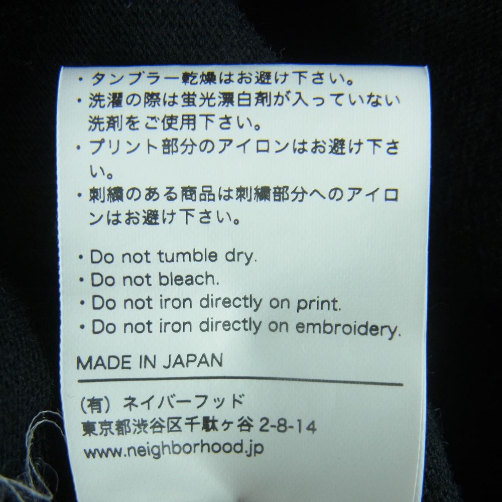 NEIGHBORHOOD ネイバーフッド 23SS NH-13 The Filth and The Fury TEE 半袖 Tシャツ コットン 日本製 ブラック系 L【中古】