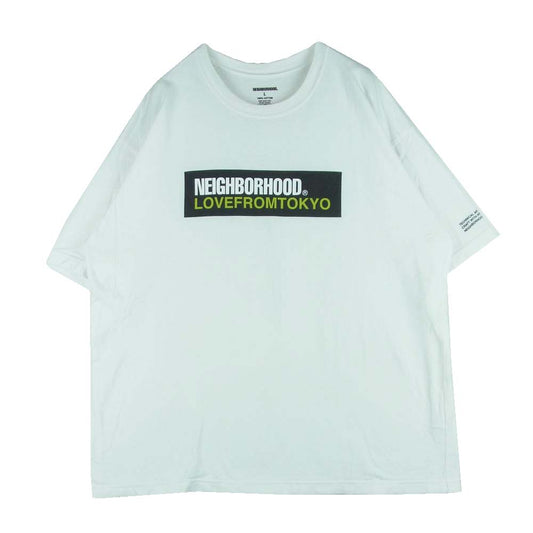 NEIGHBORHOOD ネイバーフッド 23SS SPOT TEE SS-2 LOVEFROMTOKYO スポット 半袖 Tシャツ コットン 日本製 ホワイト系 L【中古】