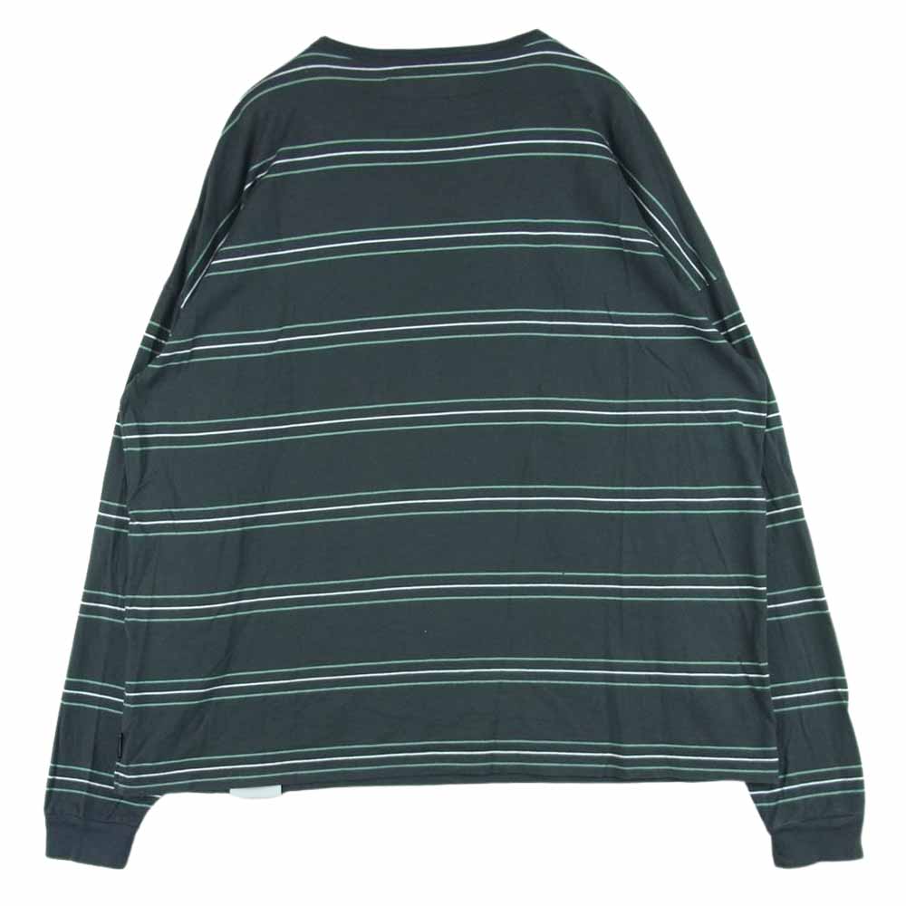 NEIGHBORHOOD ネイバーフッド 23SS 231FPNH-CSM07 BORDER CREWNECK LS ボーダー クルーネック ロング スリーブ カットソー グレー系 L【中古】