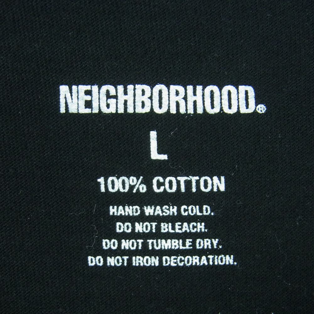 NEIGHBORHOOD ネイバーフッド 231PCNH-LT06 NH.TEE LS-6 長袖 Tシャツ コットン 日本製 ブラック系 L【中古】