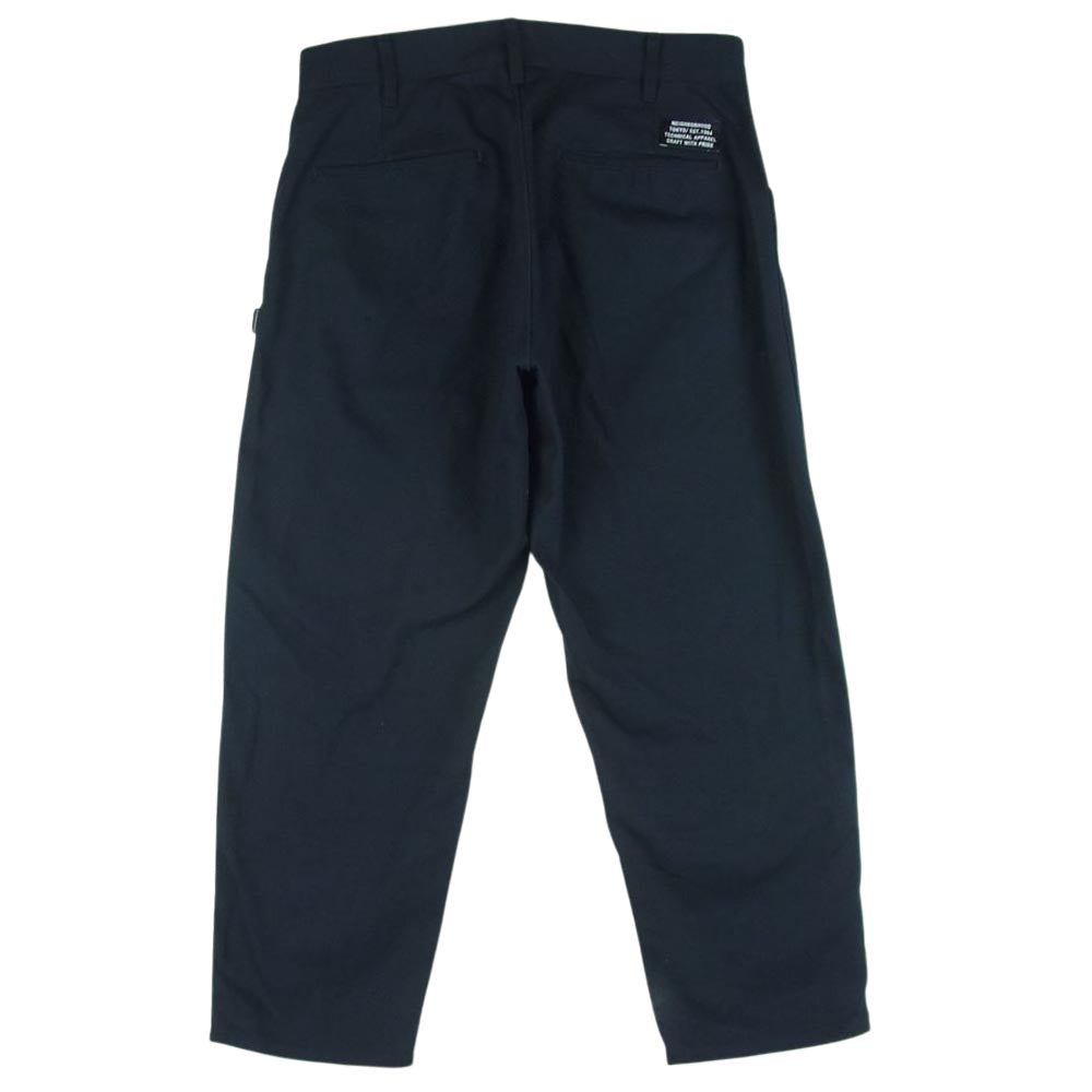 NEIGHBORHOOD ネイバーフッド 222SPNH-PTM02 WP BAGGYSILHOUETTE PT . EC バギー シルエット ワーク パンツ ダークネイビー系 M【中古】