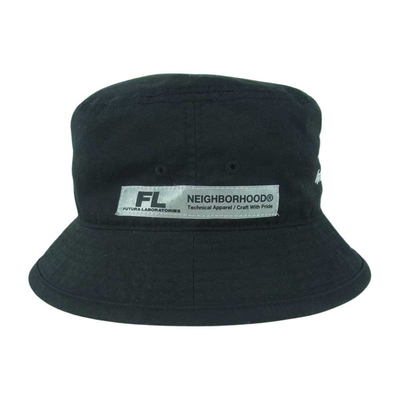 NEIGHBORHOOD ネイバーフッド 222RPFTN-HT01S FUTURA BUCKET HAT バケットハット フューチュラ 帽子 ブラック系 M【中古】