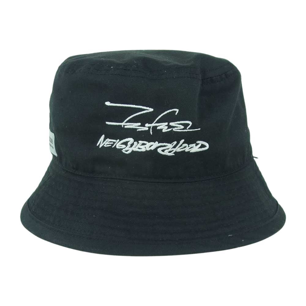 NEIGHBORHOOD ネイバーフッド 222RPFTN-HT01S FUTURA BUCKET HAT バケットハット フューチュラ 帽子 ブラック系 M【中古】