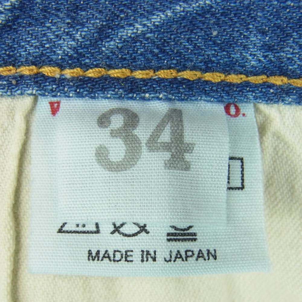 WAREHOUSE ウエアハウス Lot.1105 BEAMS PLUS ビームスプラス 別注 2ND-HAND セコハン デニム パンツ インディゴブルー系 W34 L29【中古】