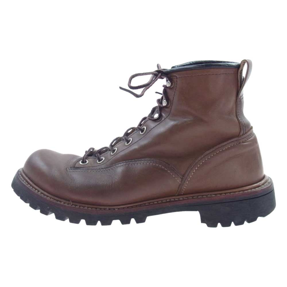 RED WING レッドウィング 2936 刺繍羽タグ LINEMAN ラインマン ワーク ブーツ ブラウン系 25.5cm【中古】