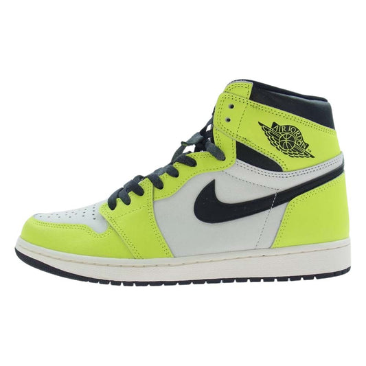 NIKE ナイキ 555088-702 Air Jordan 1 High OG Volt Visionaire エアジョーダン1 ハイ OG ボルト ヴィジョネア スニーカー イエロー系 ホワイト系 29cm【極上美品】【中古】