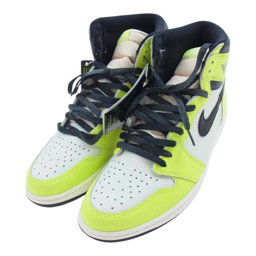 NIKE ナイキ 555088-702 Air Jordan 1 High OG Volt Visionaire エアジョーダン1 ハイ OG ボルト ヴィジョネア スニーカー イエロー系 ホワイト系 29cm【極上美品】【中古】