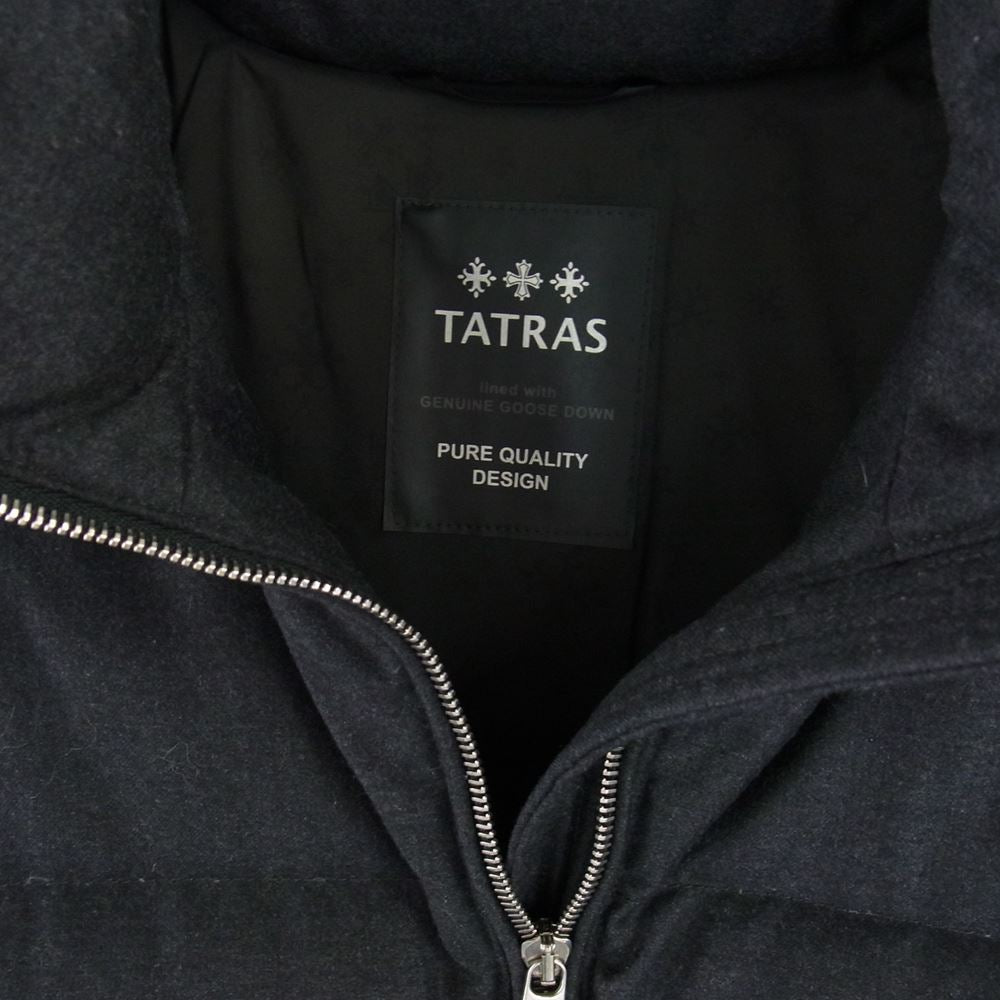 TATRAS タトラス MTA16A4289 Rライン DONATELLO ドナテロ ドナテッロ シルク混 ウール ダウンジャケット ダークグレー系 02【中古】