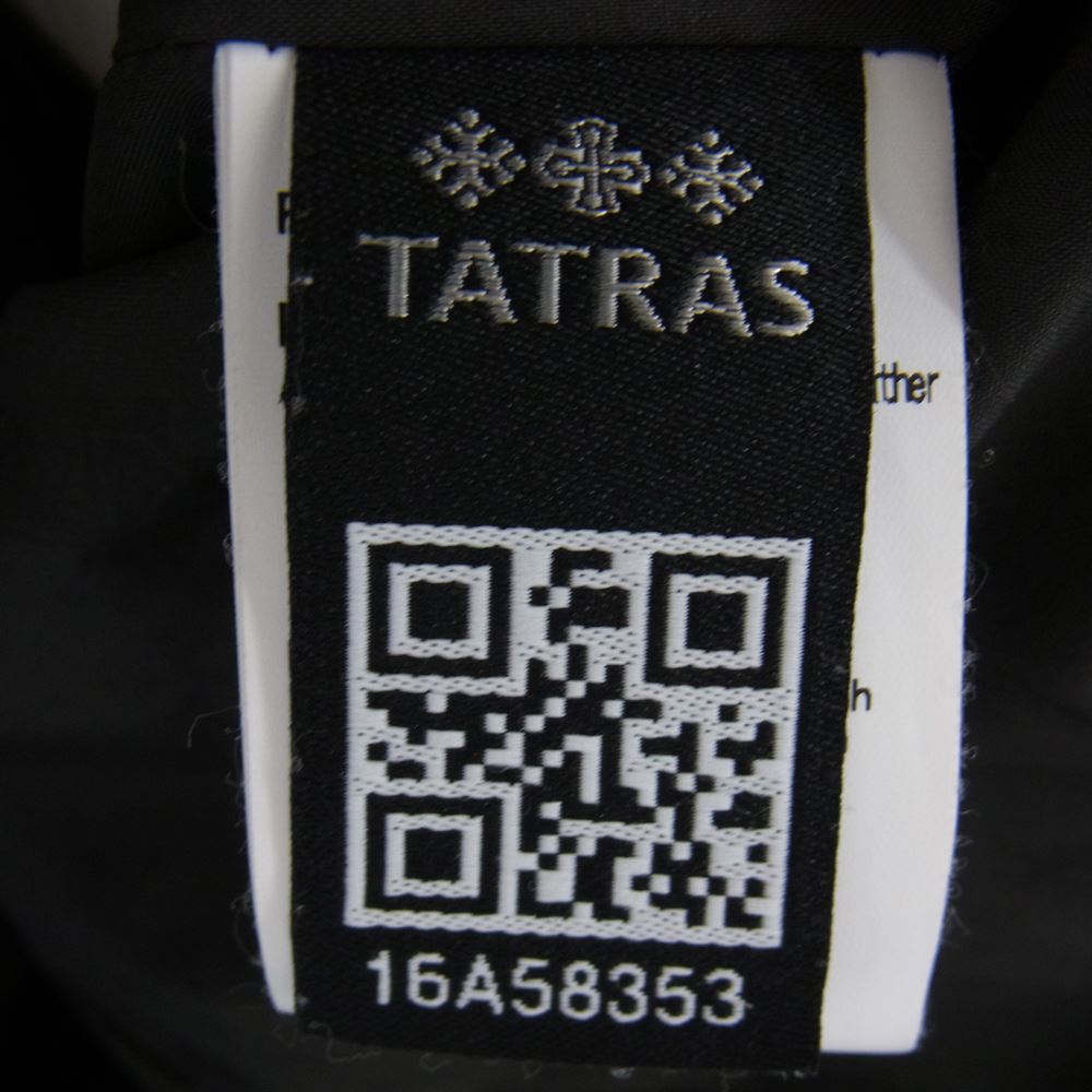 TATRAS タトラス MTA16A4289 Rライン DONATELLO ドナテロ ドナテッロ シルク混 ウール ダウンジャケット ダークグレー系 02【中古】