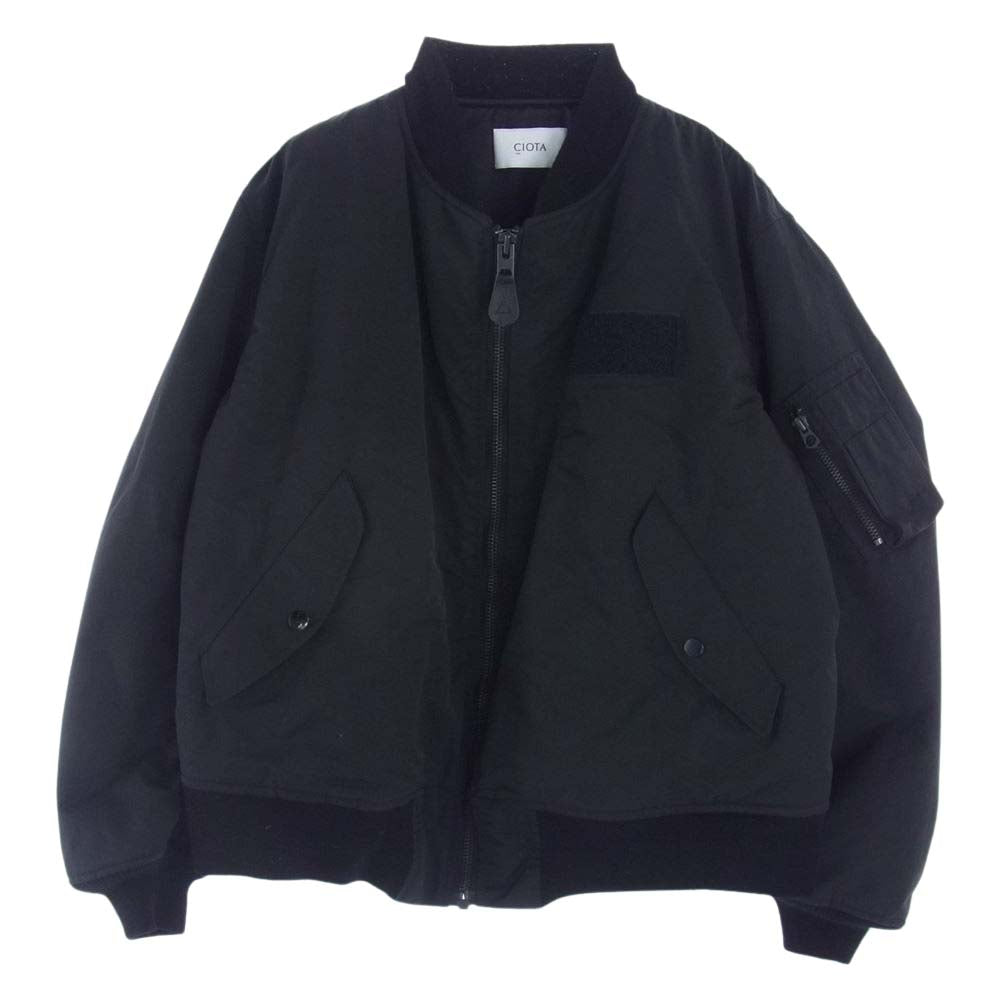 シオタ BZLM-102M MA-1 スビンコットン ナイロンツイル フライトジャケット ブラック系 5【中古】