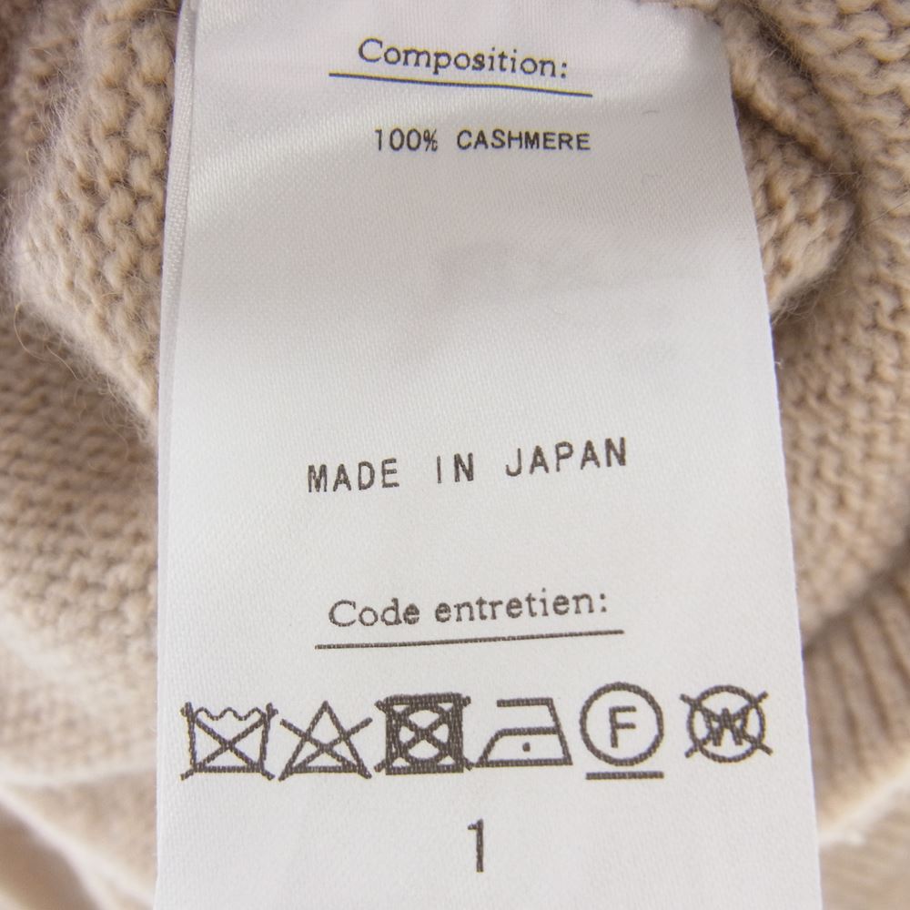 ヘリル 20-080-HL-8000-3 GOLDENCASH PULLOVER ピュアカシミヤ100％ ゴールデンキャッシュ カシミヤ ニット セーター ベージュ系 １【中古】