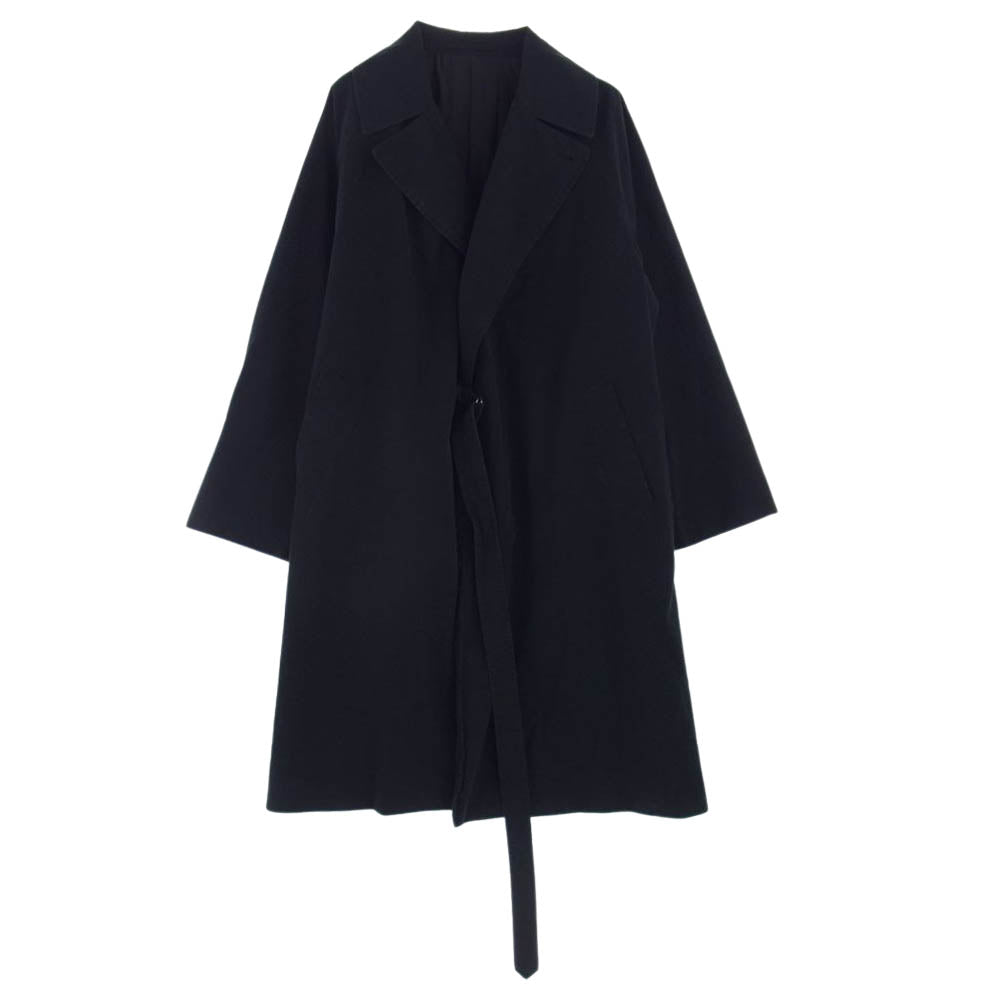 COMOLI コモリ 22SS V01-04008 WASHED TIELOCKEN COAT ウォッシュドタイロッケンコート ブラック系 2【中古】