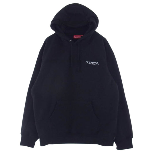 Supreme シュプリーム 23SS Worldwide Hooded Sweatshirt ワールドワイド フーデッド スウェット パーカー ブラック系 XL【極上美品】【中古】