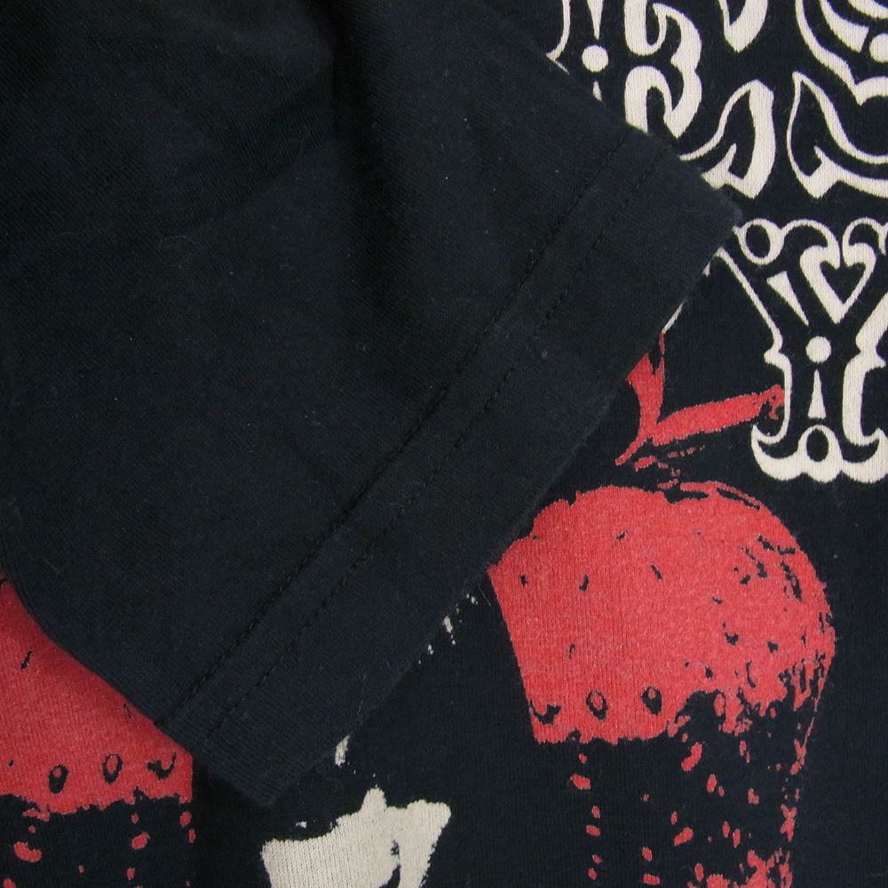 HYSTERIC GLAMOUR ヒステリックグラマー 4CL-5413 ENDLESS PARTY エンドレスパーティ ガールプリント 長袖  Vネック Tシャツ ブラック系 L【中古】