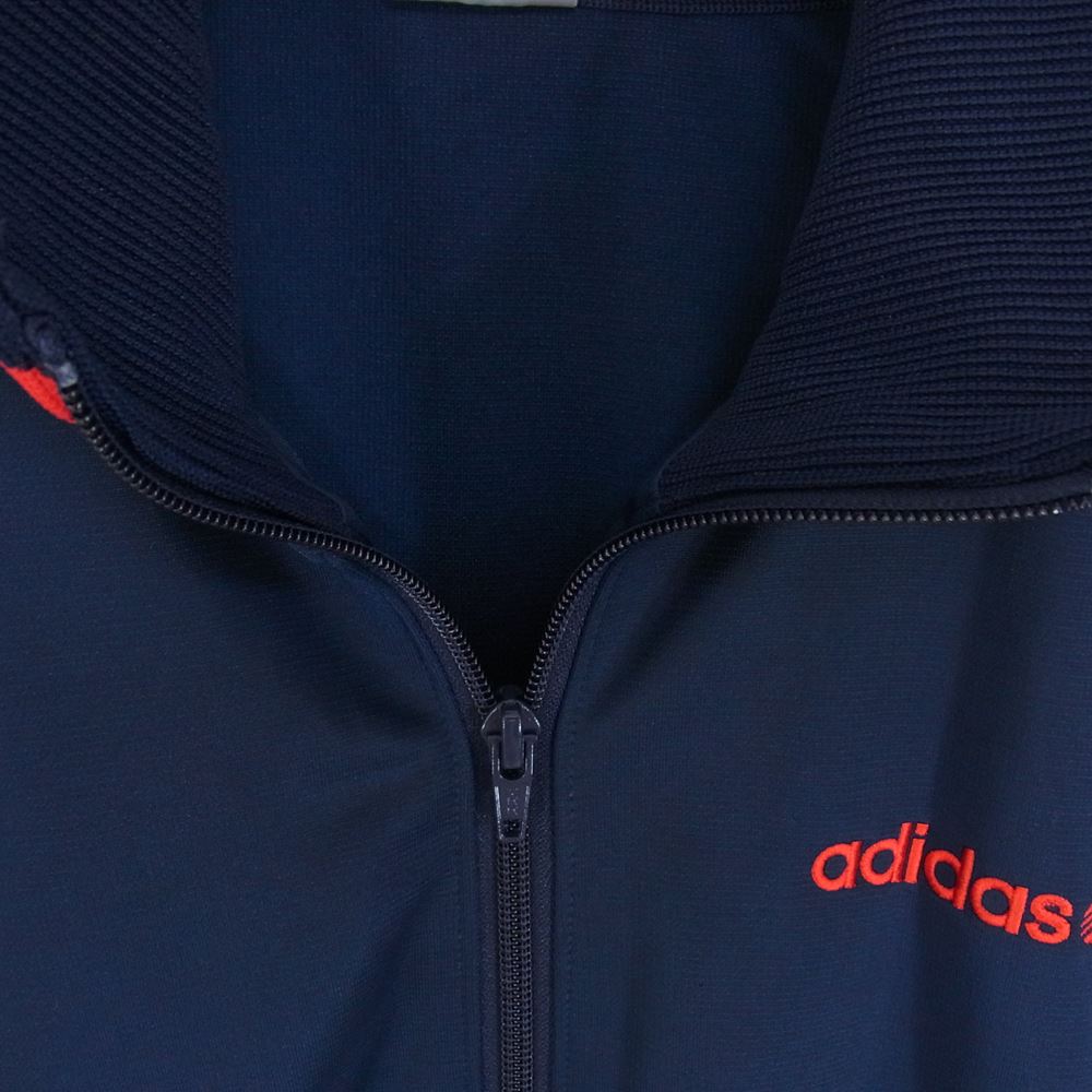 adidas アディダス S06042 NEO ハイネック トラックトップ ジャージー ジャケット ネイビー系 O【中古】