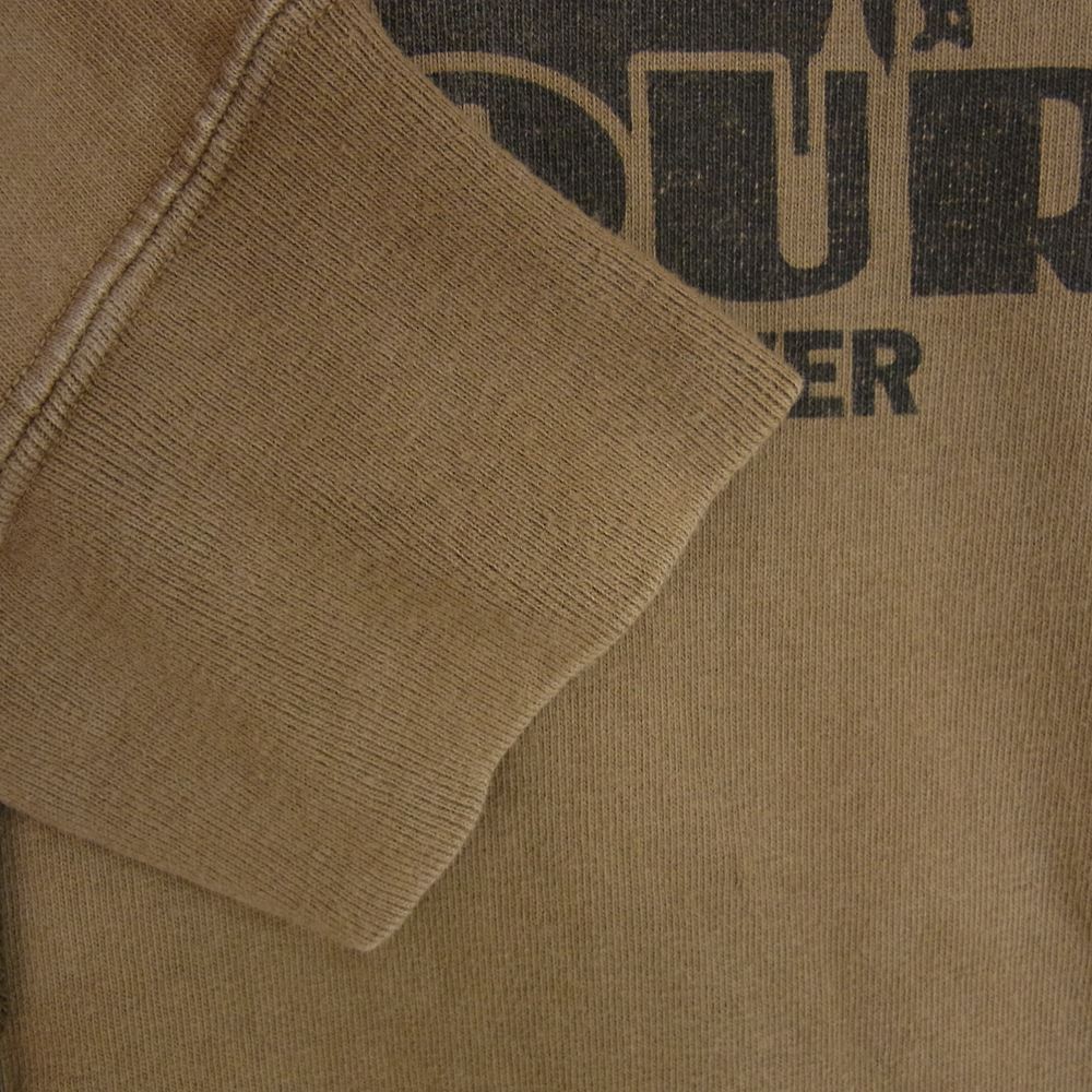 HYSTERIC GLAMOUR ヒステリックグラマー 0243CF01 SUNDAY MORNING FEVER pt PK プリント プルオーバー パーカー ブラウン系 L【中古】