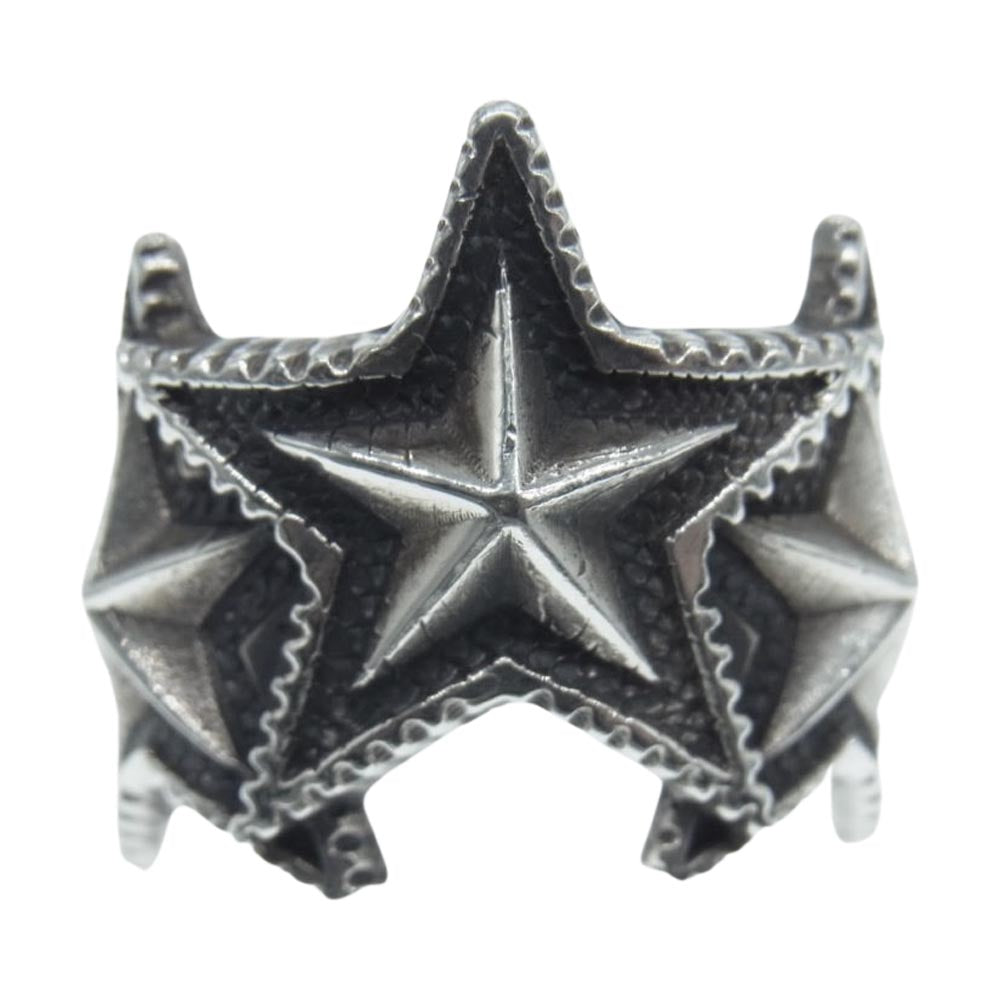Cody Sanderson コディサンダーソン Interlocking Star 3 3スター インターロッキング リング シルバー系 19号【中古】