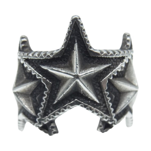 Cody Sanderson コディサンダーソン Interlocking Star 3 3スター インターロッキング リング シルバー系 19号【中古】
