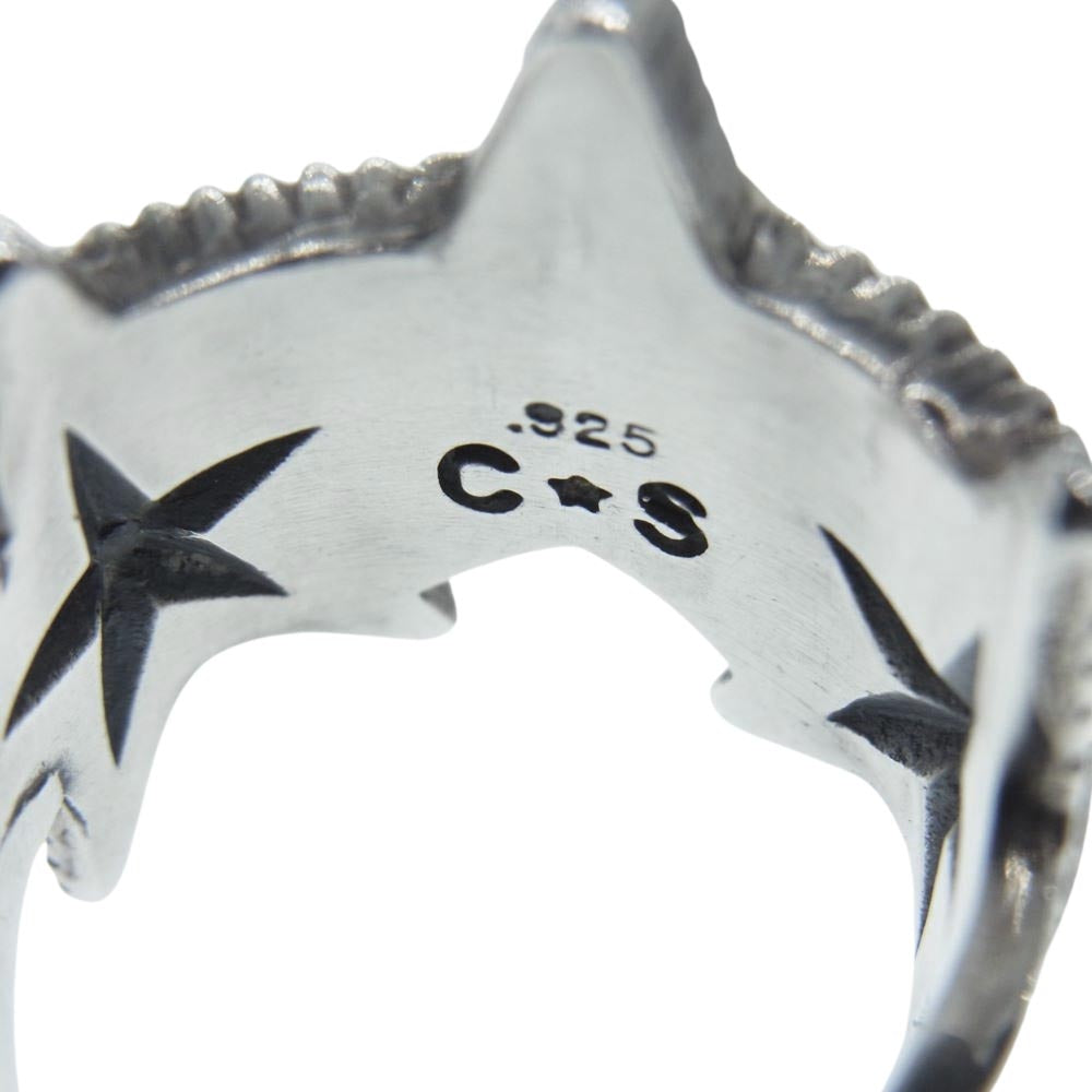 Cody Sanderson コディサンダーソン Interlocking Star 3 3スター インターロッキング リング シルバー系 19号【中古】