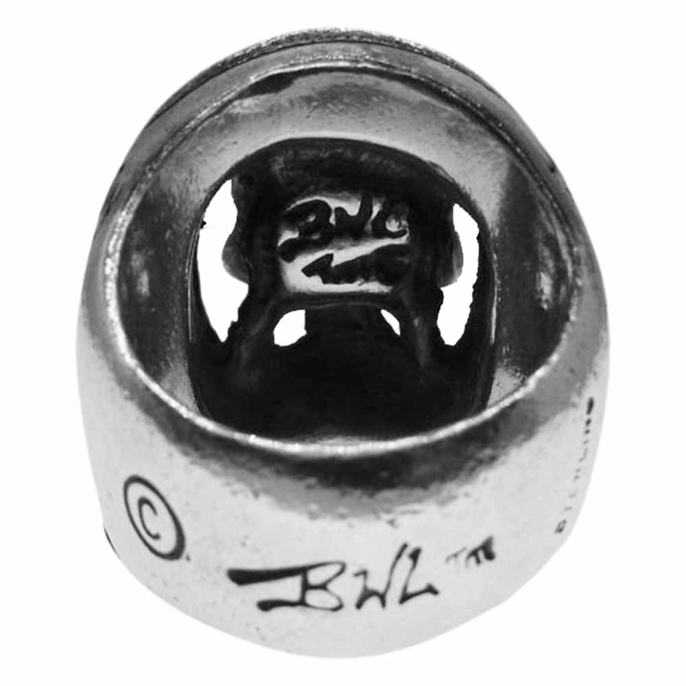 BILL WALL LEATHER ビルウォールレザー × CRIMIE クライミー BW Skull Horseshoe Ring スカル ホースシュー リング シルバー系 12号【中古】