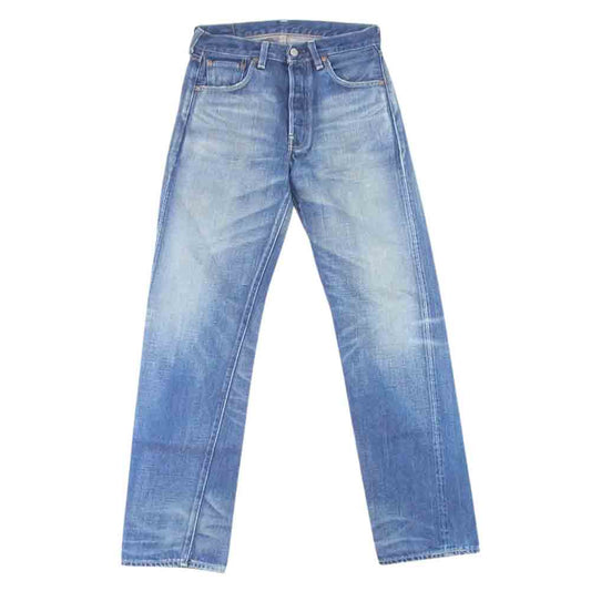 Levi's リーバイス 66501-0015 復刻 1966年 日本製 モデル ボタンフライ ストレート デニム パンツ インディゴブルー系 31インチ【中古】