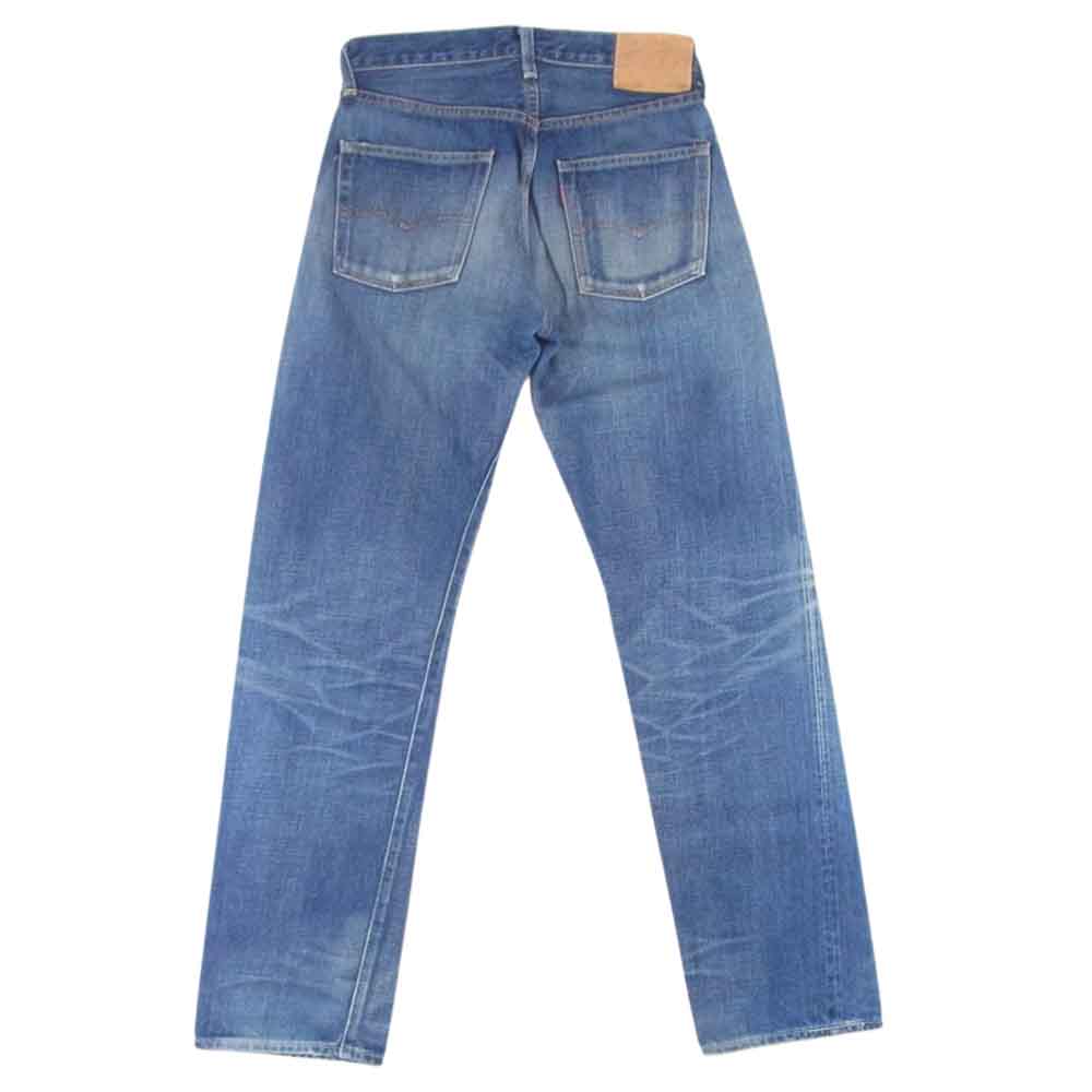 Levi's リーバイス 66501-0015 復刻 1966年 日本製 モデル ボタンフライ ストレート デニム パンツ インディゴブルー系 31インチ【中古】