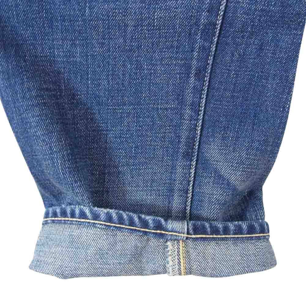 Levi's リーバイス 66501-0015 復刻 1966年 日本製 モデル ボタンフライ ストレート デニム パンツ インディゴブルー系 31インチ【中古】