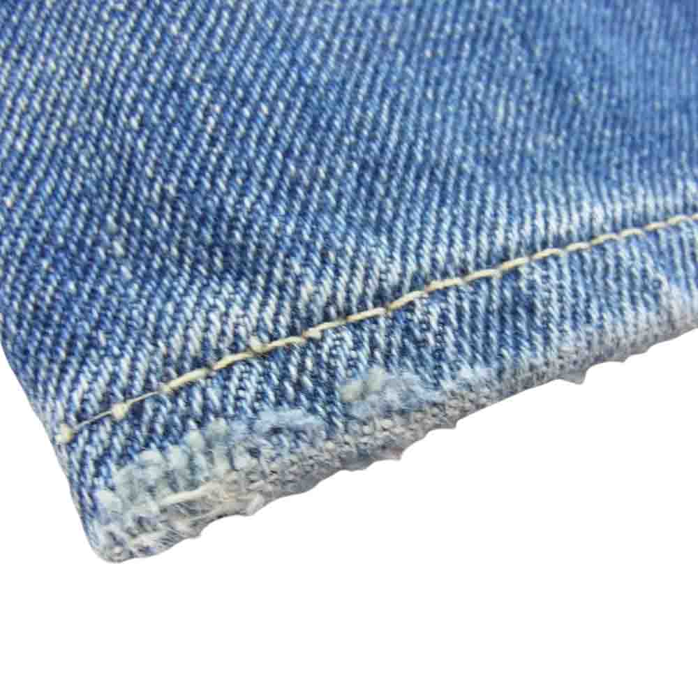 Levi's リーバイス 66501-0015 復刻 1966年 日本製 モデル ボタンフライ ストレート デニム パンツ インディゴブルー系 31インチ【中古】