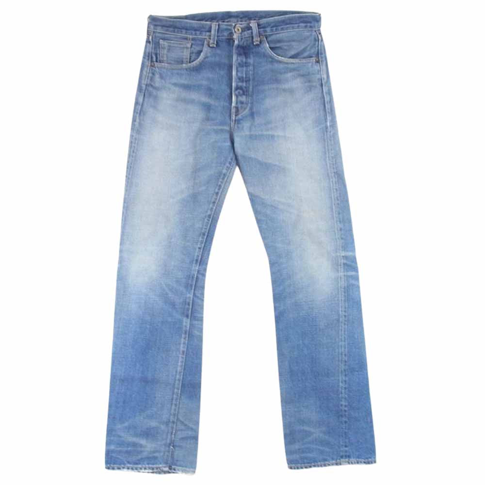 Levi's リーバイス 44501-0007 S501XX 大戦モデル 復刻 日本製 ボタンフライ セルビッチ ストレート デニム パンツ インディゴブルー系 31インチ【中古】
