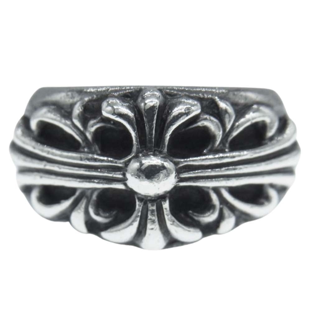 CHROME HEARTS クロムハーツ（原本有） FLRL CRS フローラル クロス リング シルバー系 16号【中古】