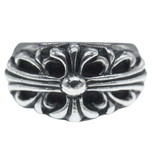 CHROME HEARTS クロムハーツ（原本有） FLRL CRS フローラル クロス リング シルバー系 16号【中古】