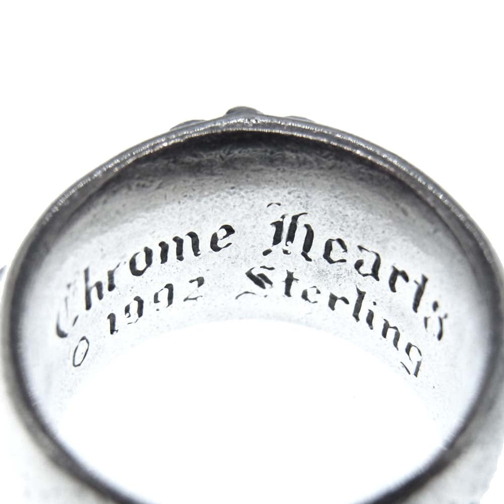 CHROME HEARTS クロムハーツ（原本有） FLRL CRS フローラル クロス リング シルバー系 16号【中古】