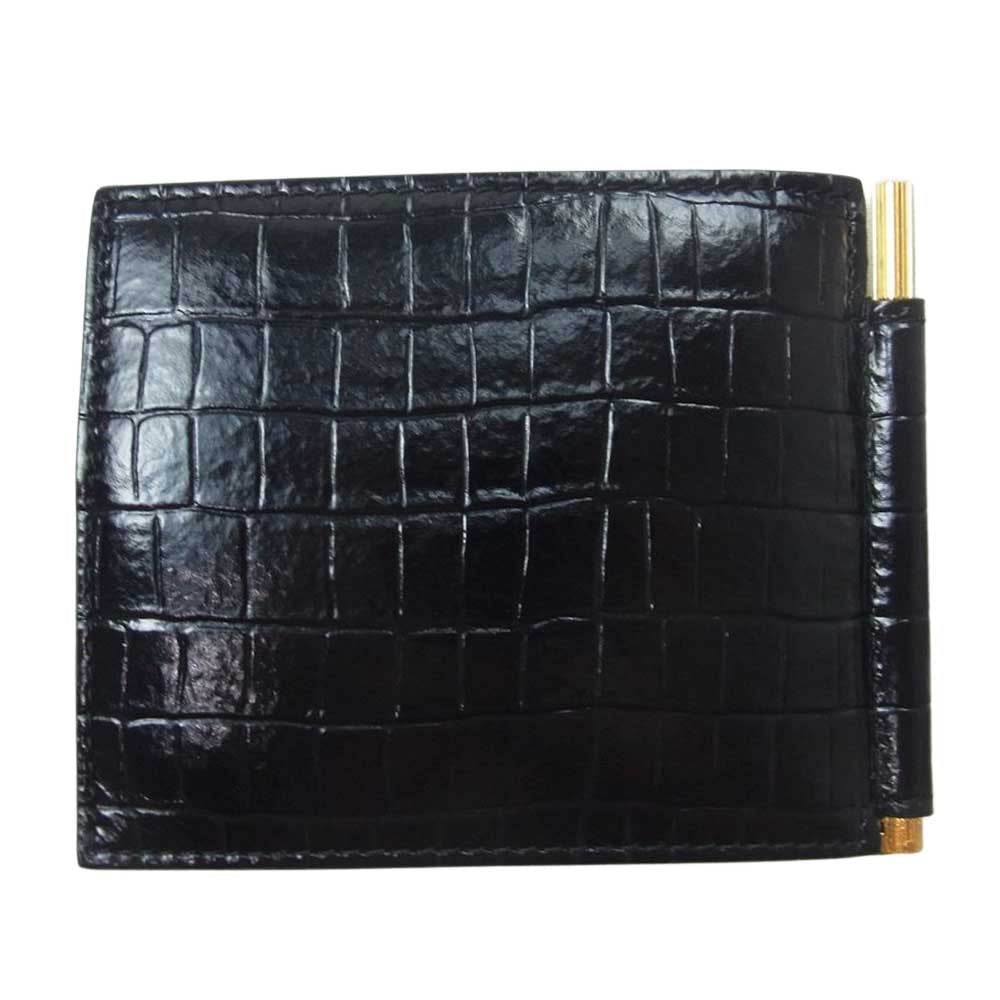 TOM FORD トムフォード Y0231 LCL239G クロコ型押し マネークリップ 2
