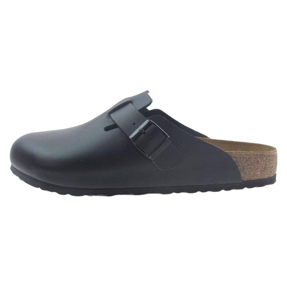 BIRKENSTOCK ビルケンシュトック 0060191 BOSTON ボストン レザー ブラック サンダル ブラック系 28.5cm【新古品】【未使用】【中古】