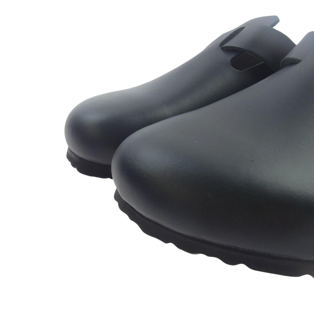 BIRKENSTOCK ビルケンシュトック 0060191 BOSTON ボストン レザー ブラック サンダル ブラック系 28.5cm【新古品】【未使用】【中古】
