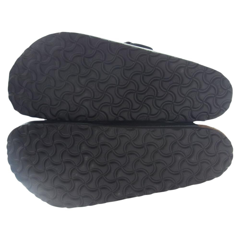BIRKENSTOCK ビルケンシュトック 0060191 BOSTON ボストン レザー ブラック サンダル ブラック系 28.5cm【新古品】【未使用】【中古】