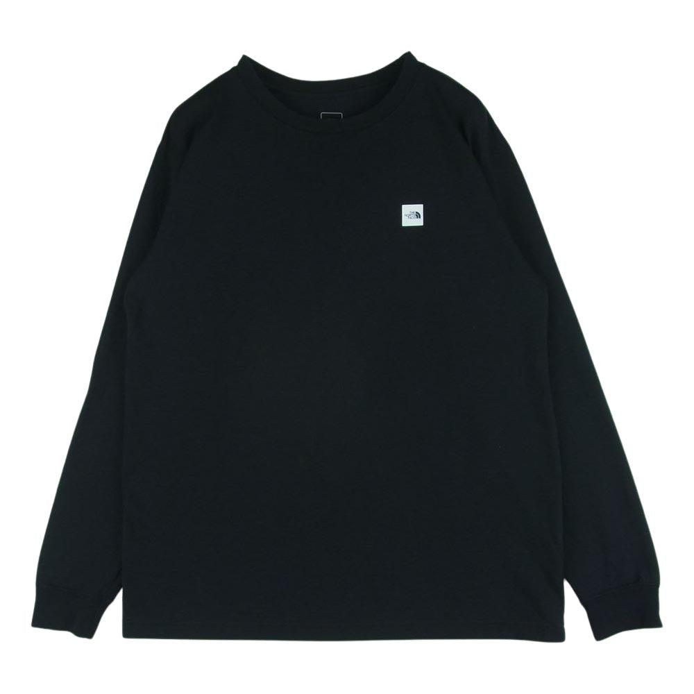 THE NORTH FACE ノースフェイス NT32041 L/S SML BOX LG TEE スモール ボックス ロゴ 長袖 Tシャツ 中国製 ブラック系 L【中古】