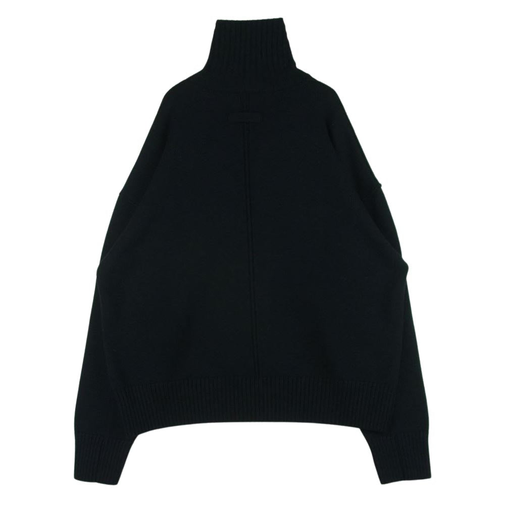 シュタイン 21AW ST314 SUTER140s OVERSIZED IMPRESSION HIGH NECK KNIT オーバーサイズ インプレッション ハイネック ニット セーター ブラック系 M【中古】