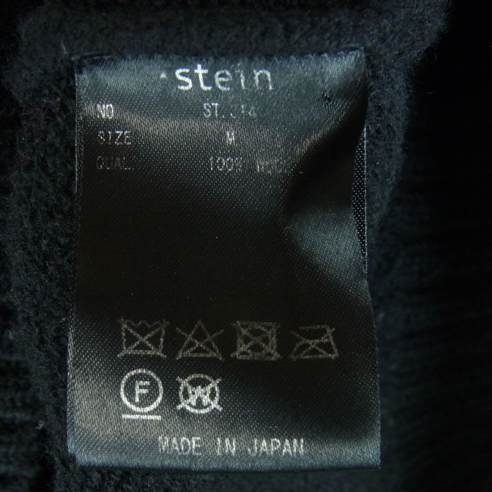 シュタイン 21AW ST314 SUTER140s OVERSIZED IMPRESSION HIGH NECK KNIT オーバーサイズ インプレッション ハイネック ニット セーター ブラック系 M【中古】