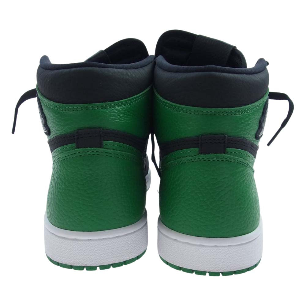 NIKE AIR JORDAN ナイキ ジョーダン 555088-030 1 Retro High OG Black/Pine Green AJ1 レトロ ハイ OG ブラック/パイングリーン スニーカー ブラック系 グリーン系 26.5cm【美品】【中古】