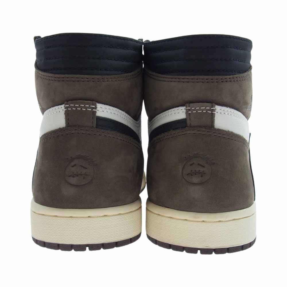 NIKE AIR JORDAN ナイキ ジョーダン CD4487-100 Travis Scott Air Jordan1 AJ1 Retro High OG TS SP Sail/Dark Mocha トラヴィス・スコットレトロ ハイ セイル/ダークモカ スニーカー セイル/ダークモカ 26cm【新古品】【未使用】【中古】
