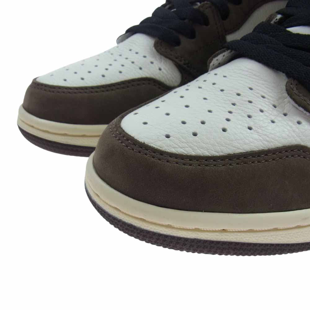 NIKE AIR JORDAN ナイキ ジョーダン CD4487-100 Travis Scott Air Jordan1 AJ1 Retro High OG TS SP Sail/Dark Mocha トラヴィス・スコットレトロ ハイ セイル/ダークモカ スニーカー セイル/ダークモカ 26cm【新古品】【未使用】【中古】