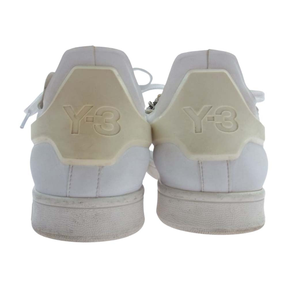 Y-3 Yohji Yamamoto ワイスリー ヨウジヤマモト 16AW BB4797 STAN ZIP レザー ローカット スニーカー ホワイト系 26.5cm【中古】