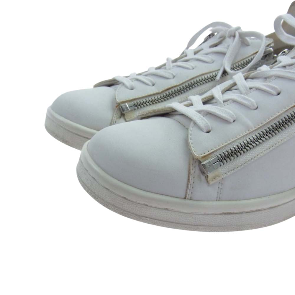 Y-3 Yohji Yamamoto ワイスリー ヨウジヤマモト 16AW BB4797 STAN ZIP レザー ローカット スニーカー ホワイト系 26.5cm【中古】