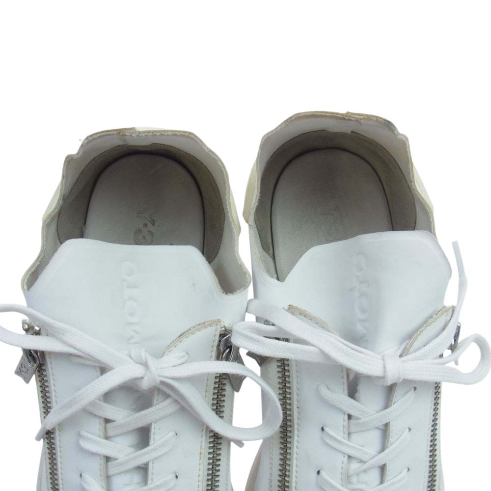 Y-3 Yohji Yamamoto ワイスリー ヨウジヤマモト 16AW BB4797 STAN ZIP レザー ローカット スニーカー ホワイト系 26.5cm【中古】