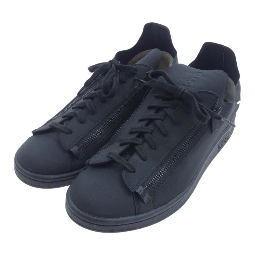 Y-3 Yohji Yamamoto ワイスリー ヨウジヤマモト CG3207 STAN ZIP レザー ローカット スニーカー ブラック ブラック系 26.5cm【中古】