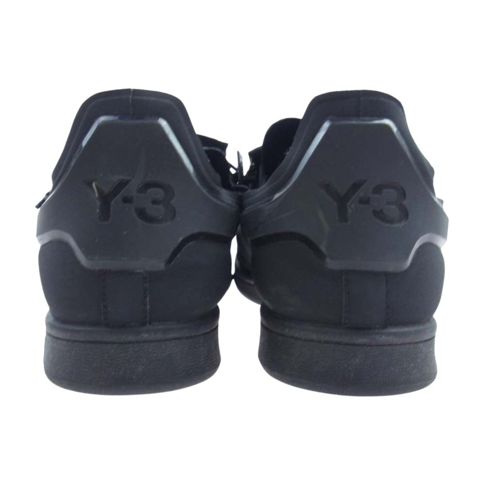 Y-3 Yohji Yamamoto ワイスリー ヨウジヤマモト CG3207 STAN ZIP レザー ローカット スニーカー ブラック ブラック系 26.5cm【中古】