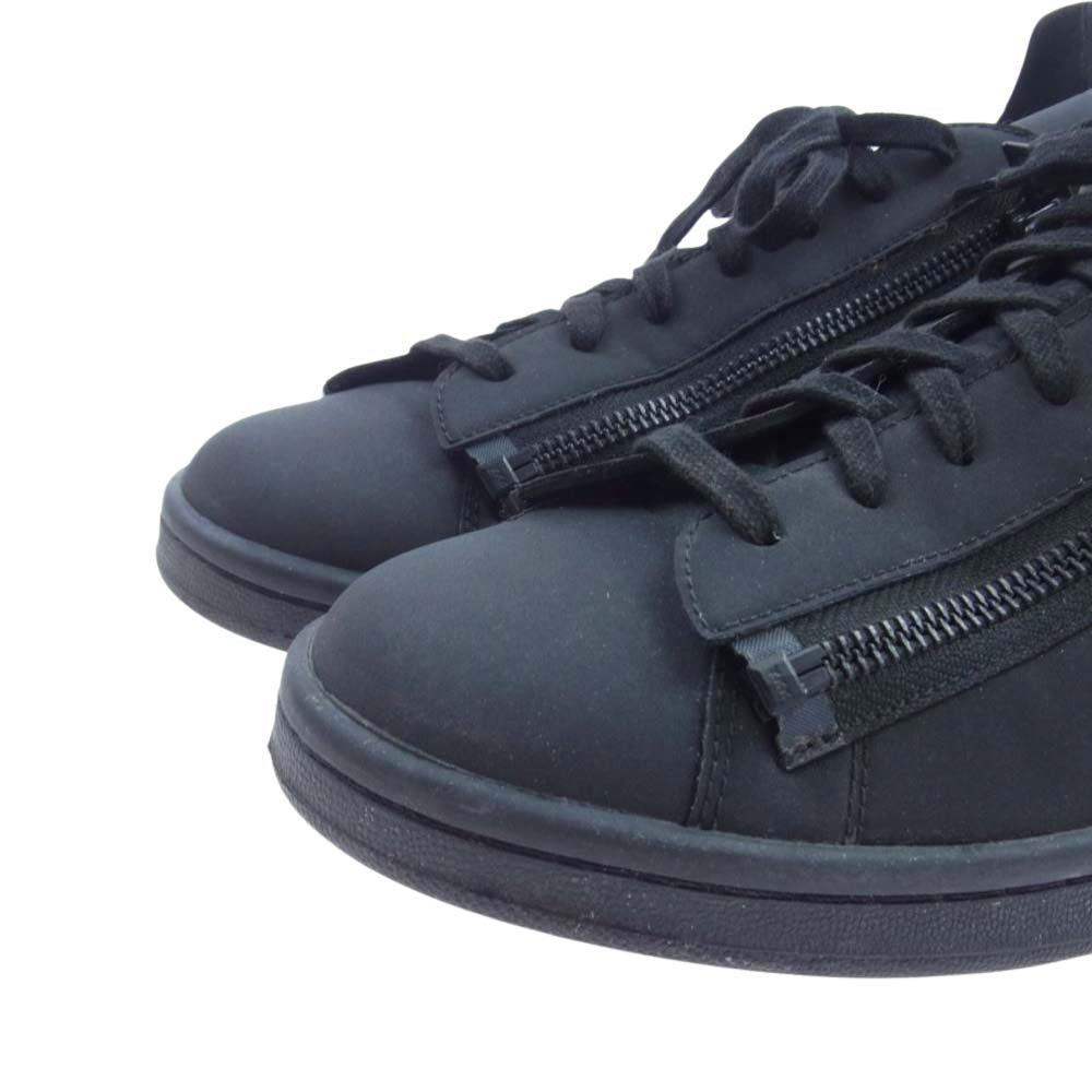 Y-3 Yohji Yamamoto ワイスリー ヨウジヤマモト CG3207 STAN ZIP レザー ローカット スニーカー ブラック ブラック系 26.5cm【中古】